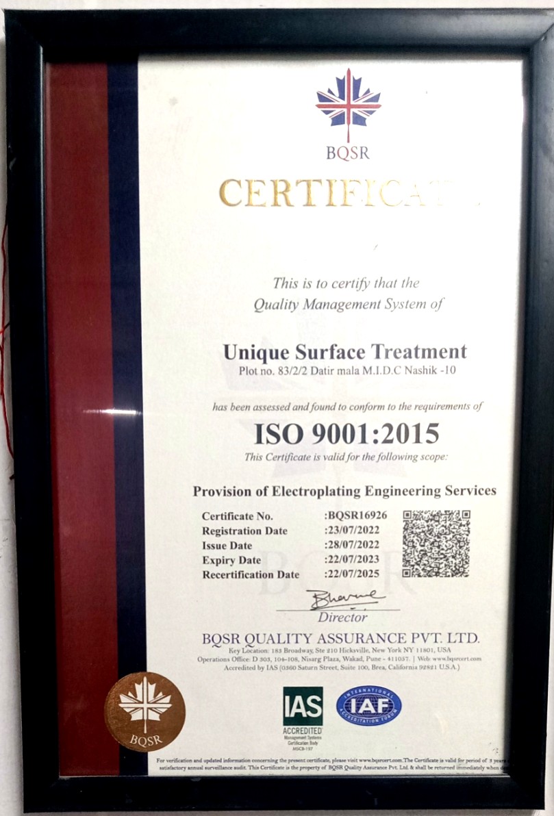 ISO 9001:2015 Certificate