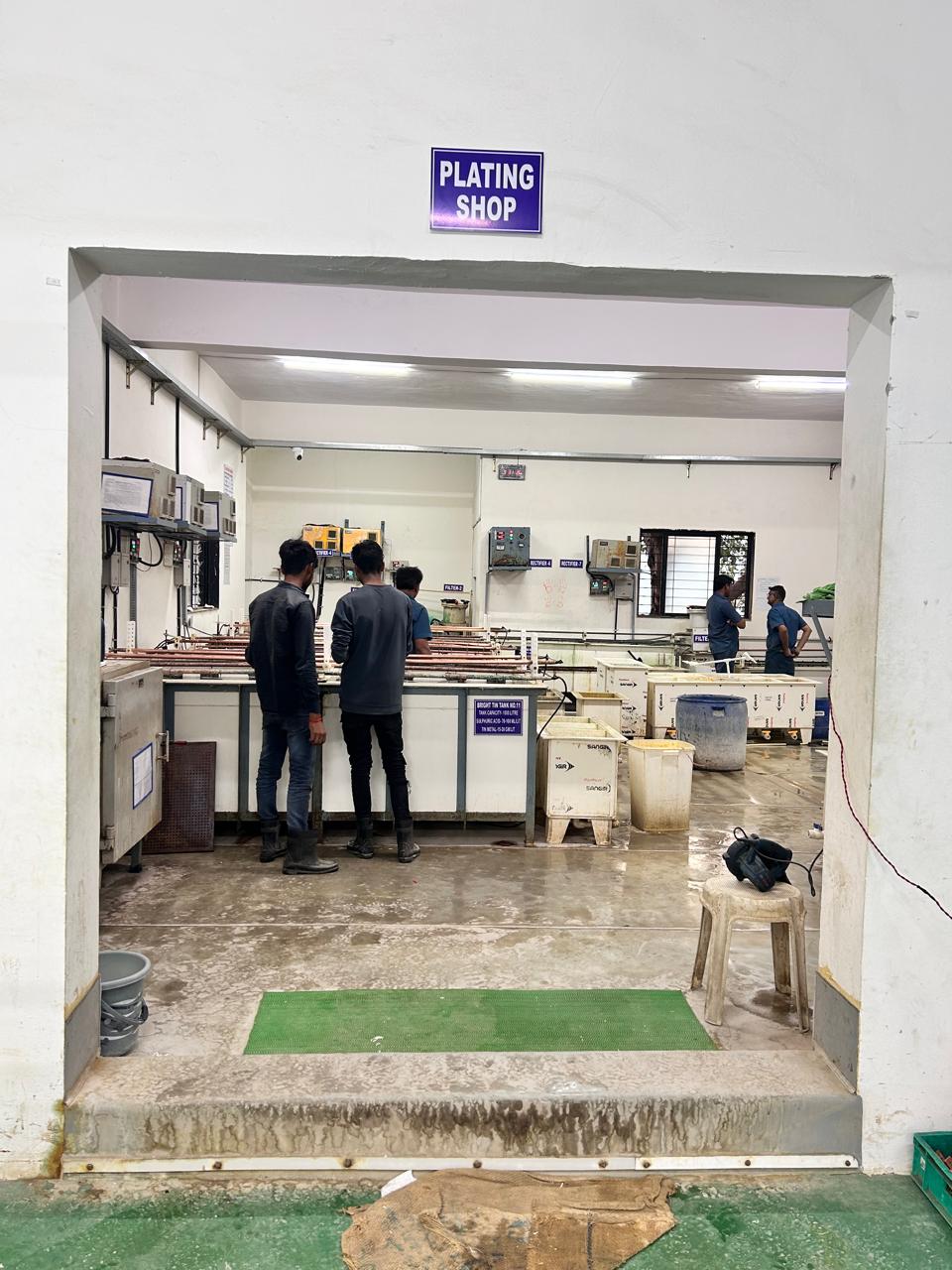 Precision components after metal coating