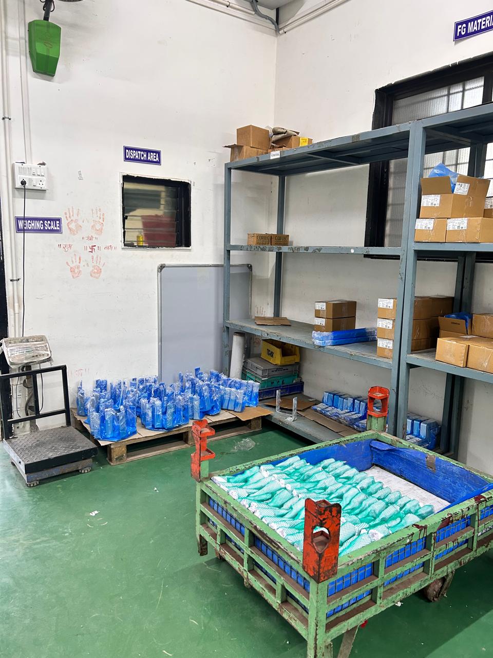 Batch of plated fasteners ready for dispatch